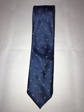 Vintage Blue Polka Dots Polyester Classic Neck Tie Made in the USA