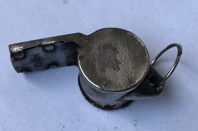 Antique Vintage NOBLE Metal Small Whistle Made in Taiwan