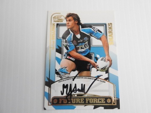 2005 SELECT NRL POWER FUTURE FORCE SIGNATURE CARD FF4 MICHAEL SULLIVAN 92/260 - Picture 3 of 4