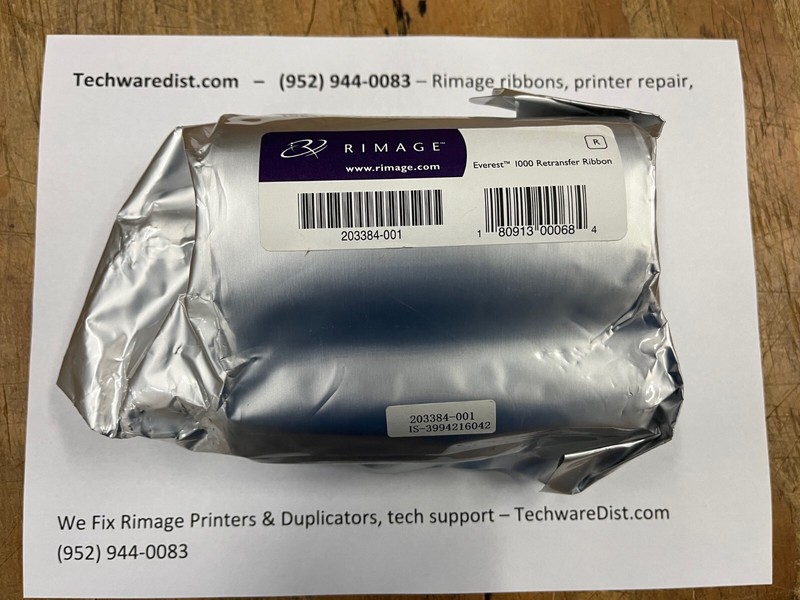 Rimage Everest III Transfer Ribbon, 1000 prints. NEW
