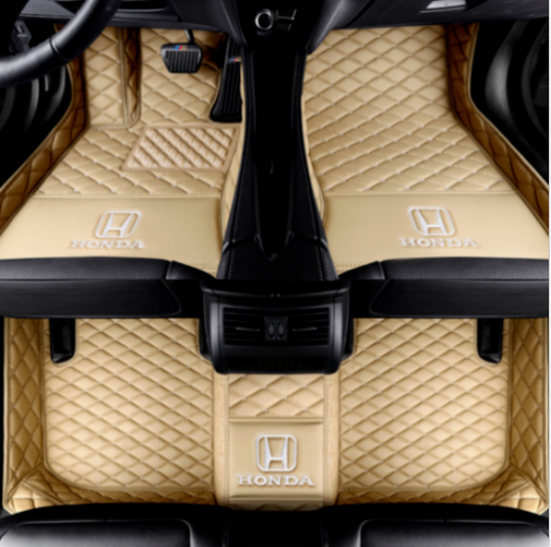 Tailored Custom PU Leather Car Floor Mat For Honda Civic CR-V HR-V Jazz CR-Z - Picture 6 of 18