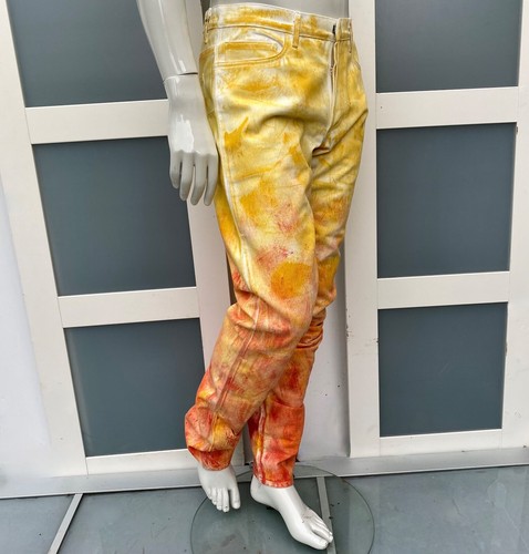 Jeans UltraRare & Great Dior Homme AW17 pintura multicolor prototipo - Imagen 2 de 23