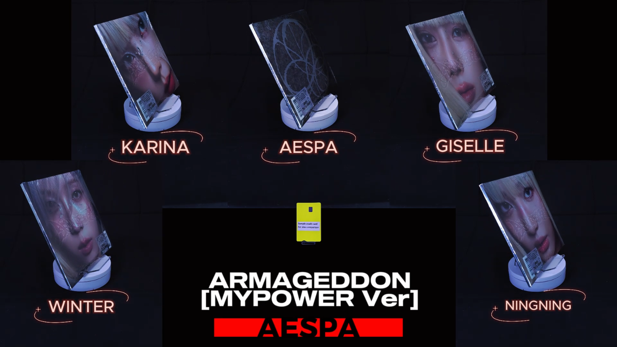 AESPA [ARMAGEDDON] The 1st Album MY POWER Ver/CD+Photo Book+2 Card