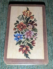 Vintage Flowers Brown E.E. Fairchild Playing Cards Deck