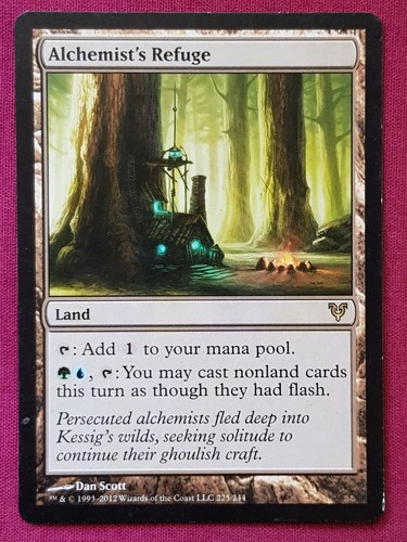 Magic The Gathering AVACYN RESTORED ALCHEMIST'S REFUGE land card MTG - Foto 1 di 2