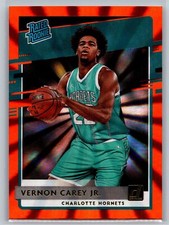 Vernon Carey Jr. - 2020-21 Donruss - Rated Rookie #241 - Orange Laser - Hornets