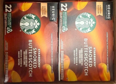 Starbucks Smoked Butterscotch K-Cups (2 boxes/44 Pods) Limited Ed BB 3/2025