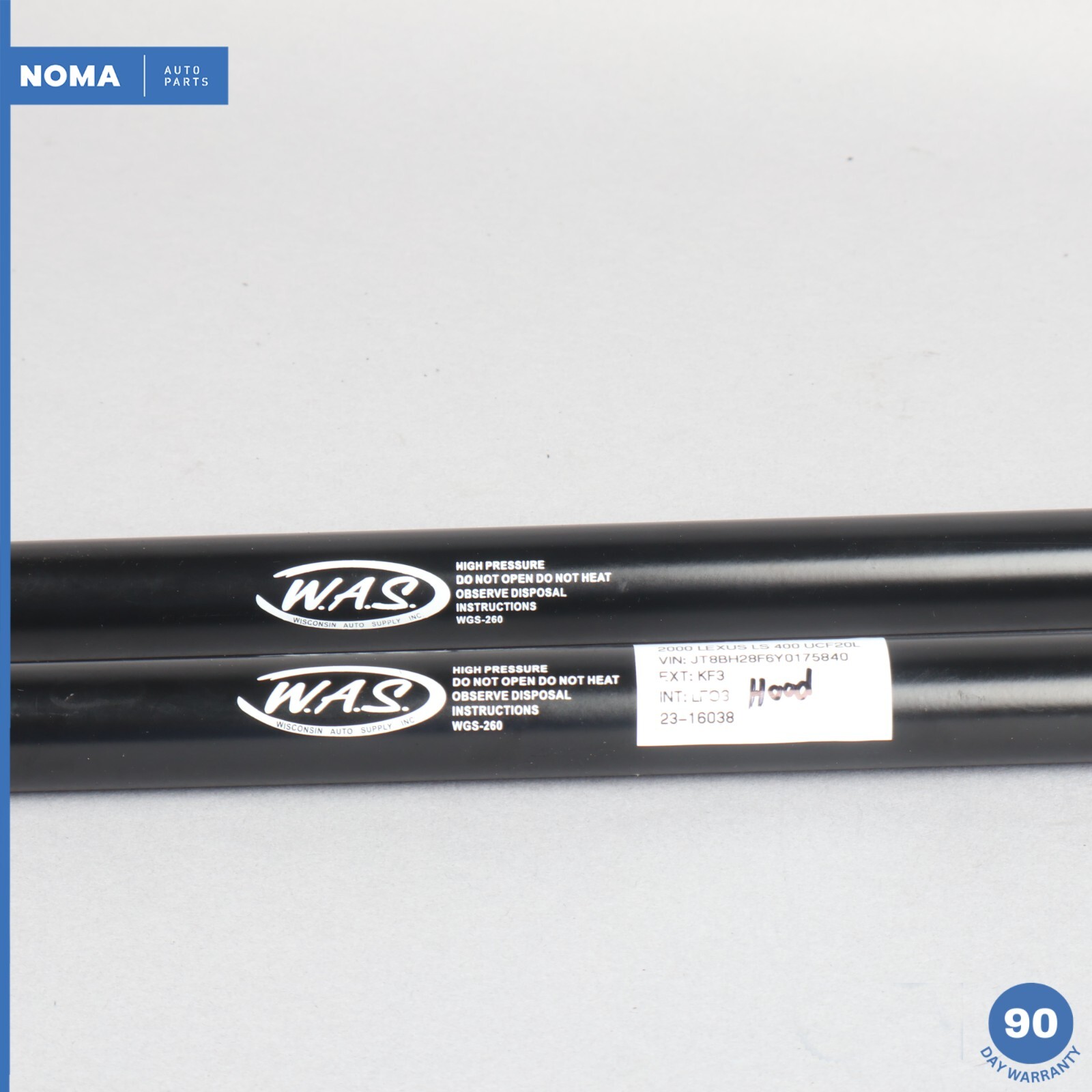 9800 Lexus LS400 XF20 Left & Right Side Hood Gas Lift Strut Set of 2