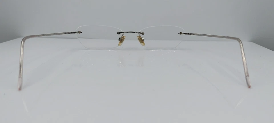 Gafas de sol vintage Vogue VO3498 plateadas ovaladas de metal sin montura Italia SOLO MARCOS Foto 4 de 4