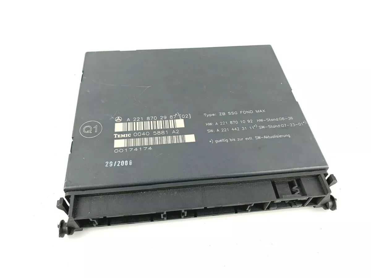 Mercedes Benz S Class W221 Rear Seat Control Module Unit 