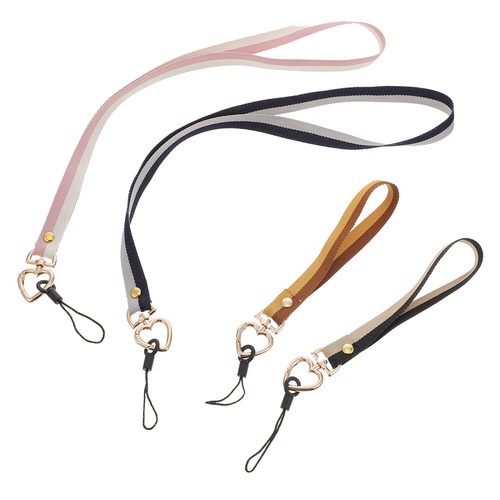 4 Stück Handy Halskette Halter Handy Schlüsselband Kristall Handy Lanyard