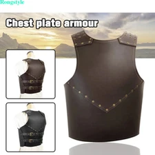 Medieval Warrior PU Leather Chest Armor Cosplay Costume Armor Chest Vest