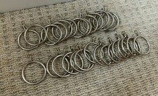 Silver Curtain Rings to Use on Curtain Pole - Next