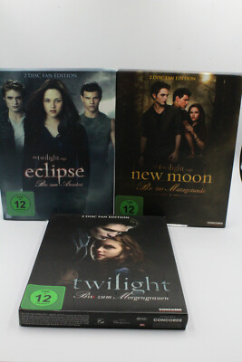 Twilight + New Moon + Eclipse (Fan Editions) (DVD) - FSK 12