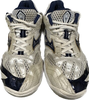 MIZUNO WAVE SPIKE 11 VS-1 SNEAKERS NAVY WHITE 8.5 fits like 8 Athletic Sports