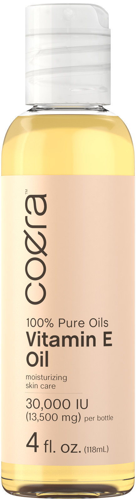 Масло с витамином Е, 30 000 МЕ | 4 жидких унции | 100% чистое | Увлажняющее масло для кожи | от Coera
