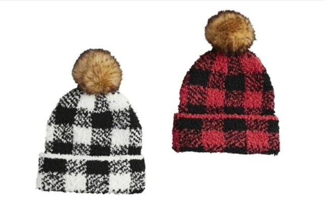 Mud Pie H1 All Baby Girl Buffalo Check Pom Knit Hat 16010138 6-18mo Choose Color Mud Pie H1 All Baby Girl Buffalo Check Pom Knit Hat 16010138 6-18mo Choose Color