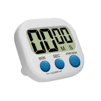 Large LCD Digital Kitchen Cooking Timer Countdown Up Clock Loud Alarm Magnetic
