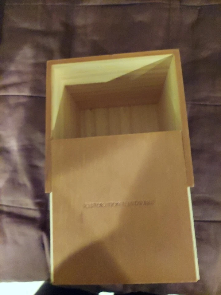 Restoration Hardware Storage Wooden Box - Image 3 of 3