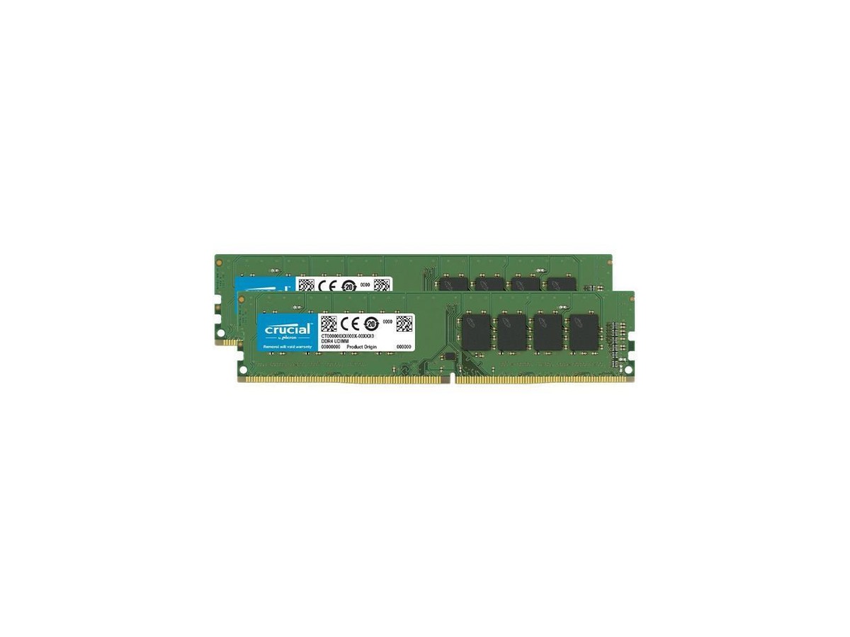 Crucial 64GB Kit (32GBx2) DDR4 3200 MT/s CL22 DIMM 288-Pin Crucial 64GB Kit (32GBx2) DDR4 3200 MT/s CL22 DIMM 288-Pin