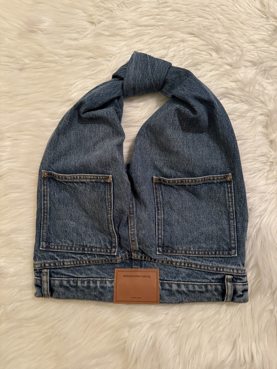 Alexander Wang New Mini Hobo Denim Shoulder Bag Blue | eBay
