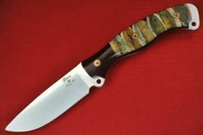 Busse Custom Mean Street Ergo .16" Satin INFI Blade G10 G-rexed Stacked Bones