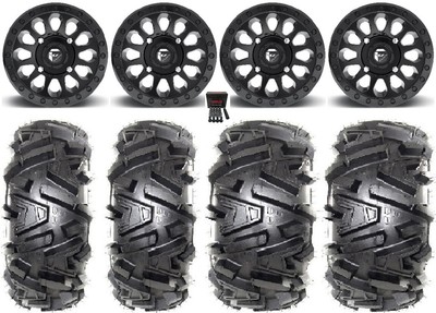 Fuel Vector MB 14'' Wheels 26'' Moto MTC Tires Can-Am Renegade Outlander