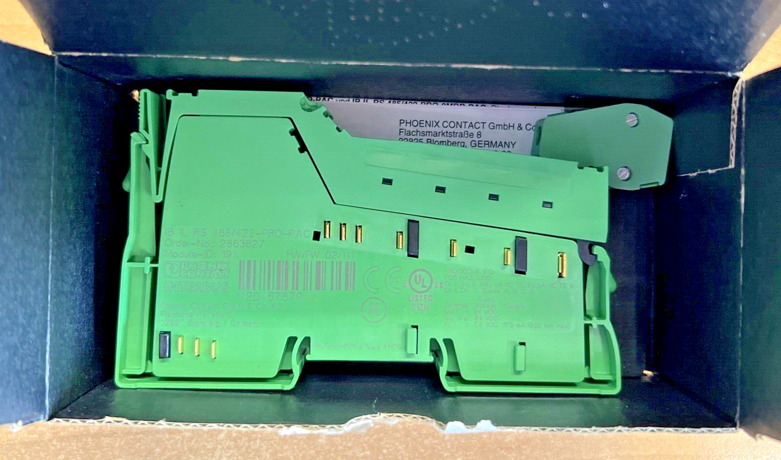 Phoenix Contact 2863627 485/422-Pro-Pac Communication Module *New in Box*