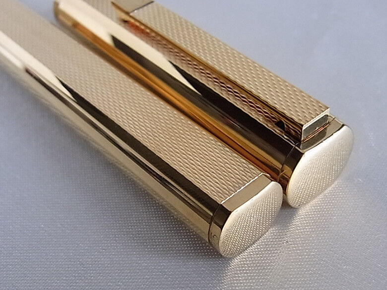 Dunhill Gemline Classic Dress Fountain Pen Vermeil Silver Dunhill Gemline Classic Dress Fountain Pen Vermeil Silver