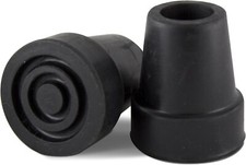 2 Pcs Cane Tips 3/4 Inch Heavy Duty Rubber Cane Tips Anti Slip TPR Replacement.