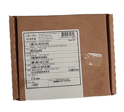 Cisco EHWIC-4ESG-P 4 Ports Gigabit Ethernet Switch Module