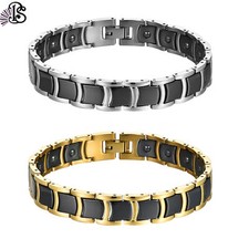 Men Women Stainless Steel Magnetic Bracelet Therapy Arthritis Pain Relief Bangle