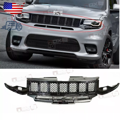 未使用 Jeep Grand Cherokee 17-22 フロントグリル ✓Complete front Grille assembly For 17-21 Jeep Grand Cherokee SRT
