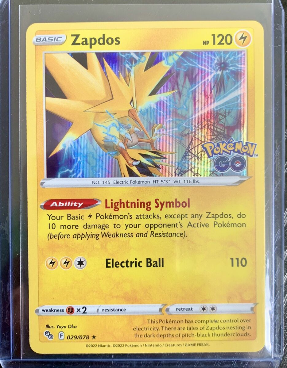 Zapdos Holo - Pokémon Go Pokémon card 029/078