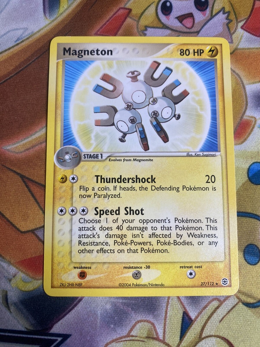 2004 Pokémon TCG Magneton 27/112 Ex Fire Red & Leaf Green Pokémon