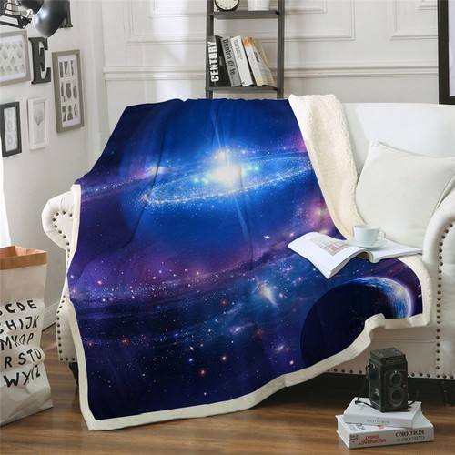 Animal Blanket Horse Wolf Tiger Unicorn 150x200cm Plush Soft Sofa Throw Rug Warm - Picture 18 of 167