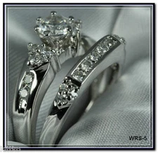 2.0 ct Round Top Russian Vintage CZ Moissanite Simulant Engagement Wedding Ring