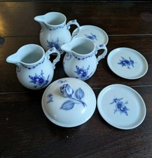 Alt Fürstenberg Lottine Konvolut 3  Milchkännchen 1 Zuckerdose 3 Untersetzer