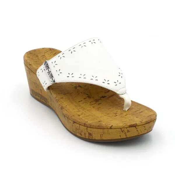 Vionic Leather Platform Toe Post Sandals Anitra W… - image 2