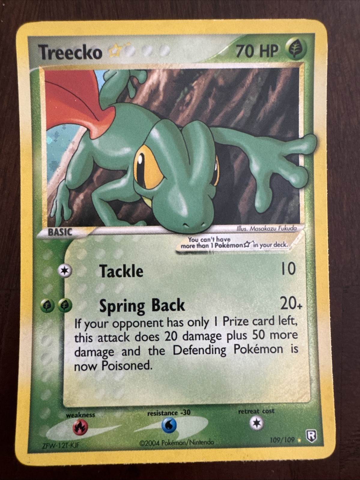 Treecko Star 109/109 Team Rocket Returns Holo (Gold Star⭐️) Near Mint
