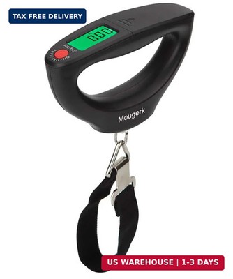 110lb 50kg Portable Digital Hanging Luggage Weight Scale Postal Scales, 2 AAA Ba