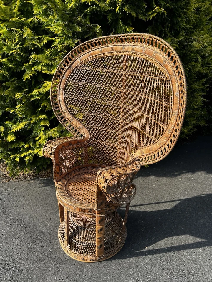 Rattansessel Pfauenthron, Flechtwerk, natur - Bild 2 von 4