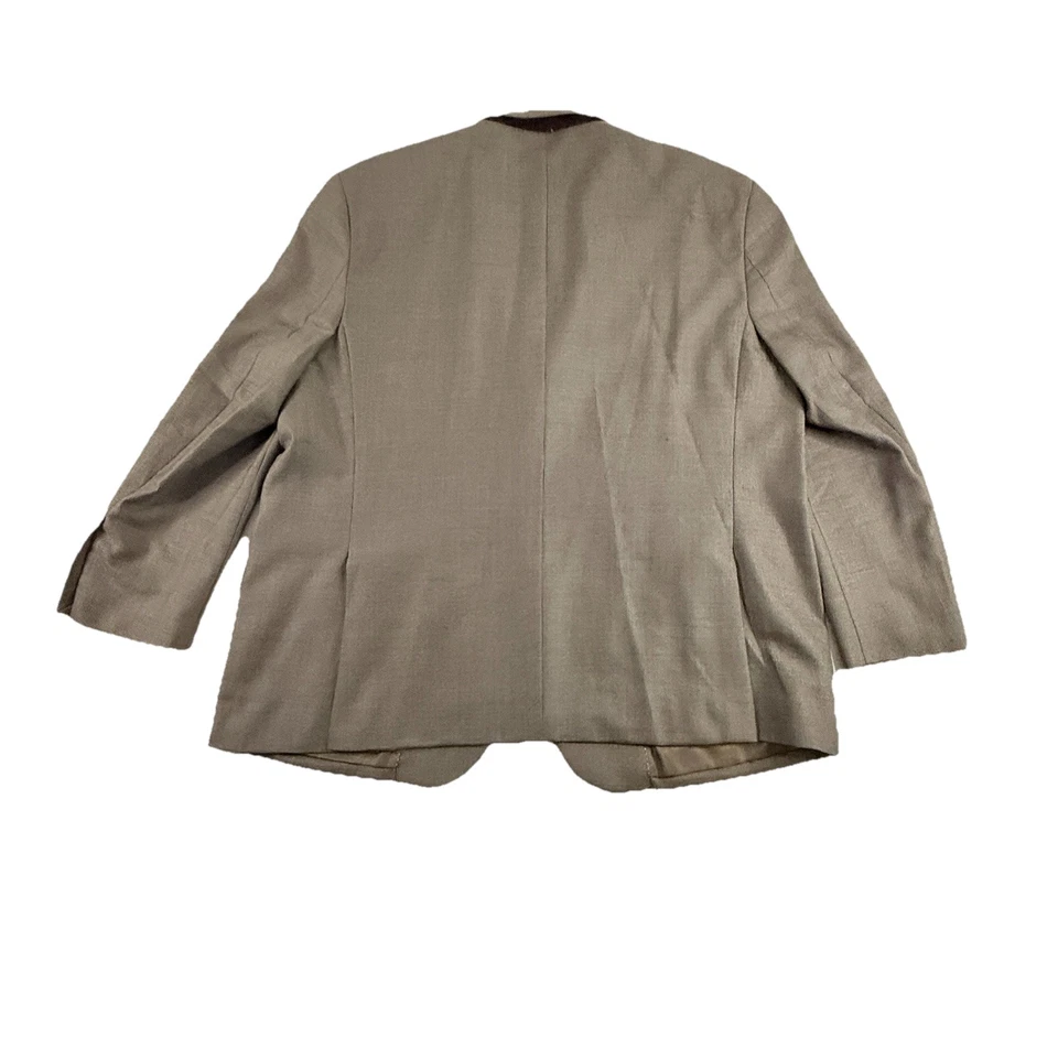 Blazer Pronto Uomo Platino Para Hombres 48S Marrón Cuadros 100% Lana Preppy Abrigo Deportivo Foto 2 de 4