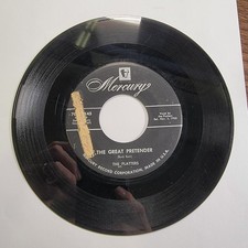 The Platters The Great Pretender 7" 45 RPM Single 1955 Mercury R B
