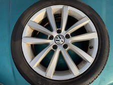 1X VW VOLKSWAGEN PASSAT 17” ALLOY WHEEL & TYRE 2012 - 2018 GENUINE OEM 235/45/17