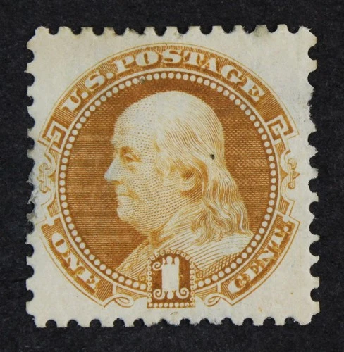 CKStamps: US Stamps Collection Scott#123 1c Franklin Mint H OG Thin, Proof