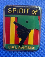 SPIRIT of Oklahoma B-2 Stealth Bomber Enamel Lapel Pin Northrop Grumman USAF VTG
