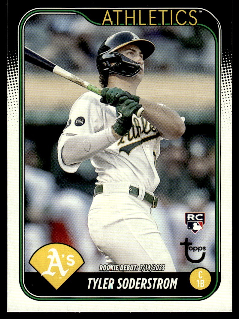 2024 Topps Update Vintage Stock Tyler Soderstrom /99 Oakland Athletics #US116