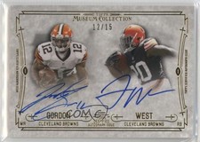 2014 Topps Museum Collection 12/15 Josh Gordon Terrance West #DSSA-GW Auto nd3