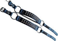 Leather Bootstraps Pair of Handmade Gothic Spiked Shoe Accessories Studded P
